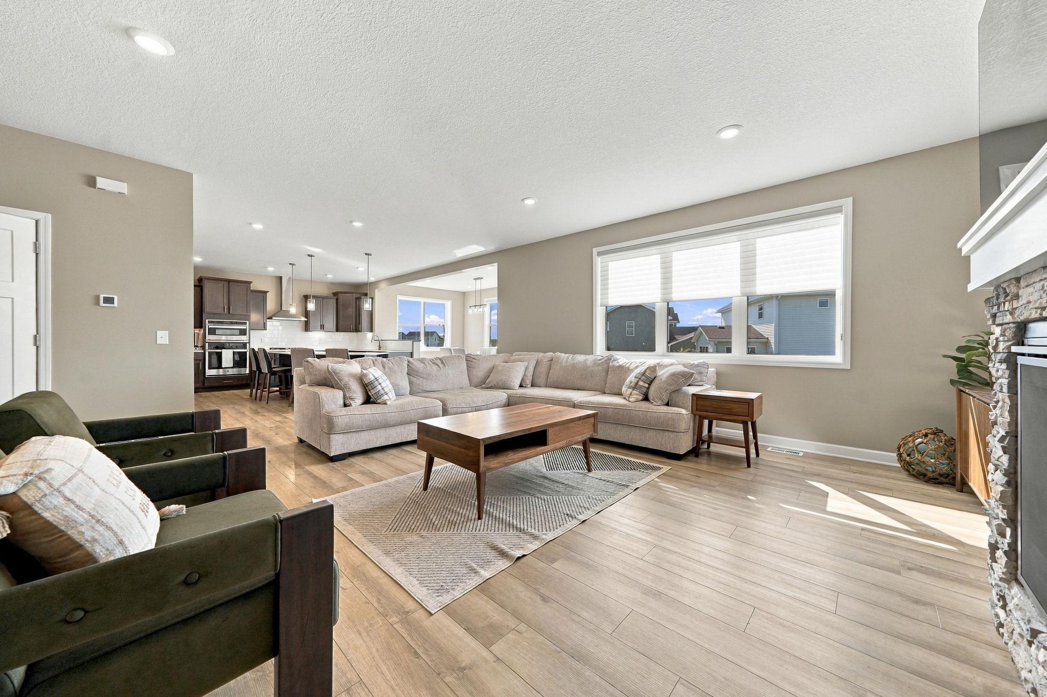 Wide open floor plan with luxury vinyl plank throughout.