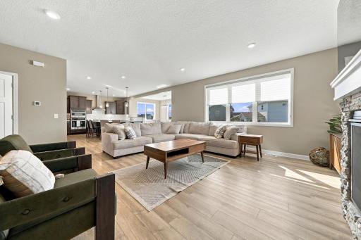 Wide open floor plan with luxury vinyl plank throughout.