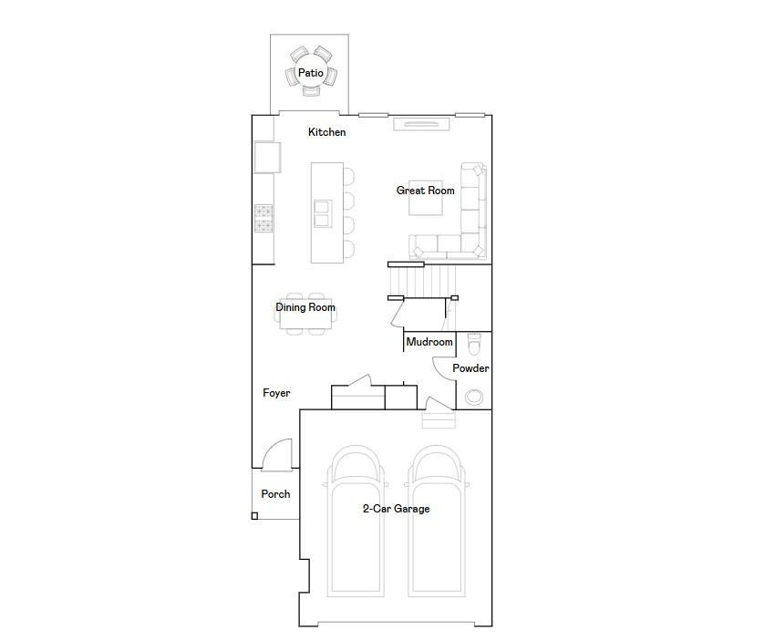 St. Clair main level floorplan