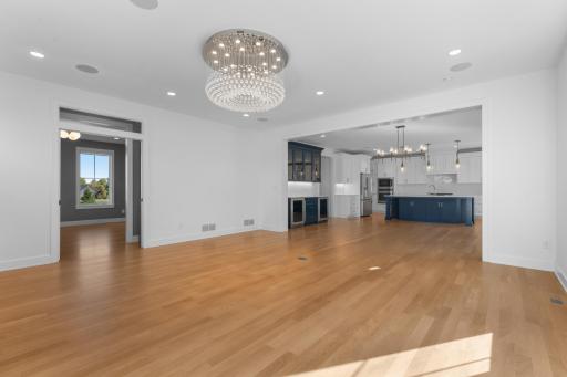 Open Concept Living Room, Dining Room and Kitchen