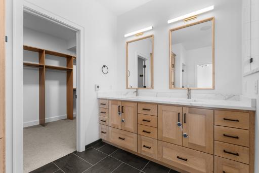 Primary Ensuite-Dual Vanity & Walk-In Closet