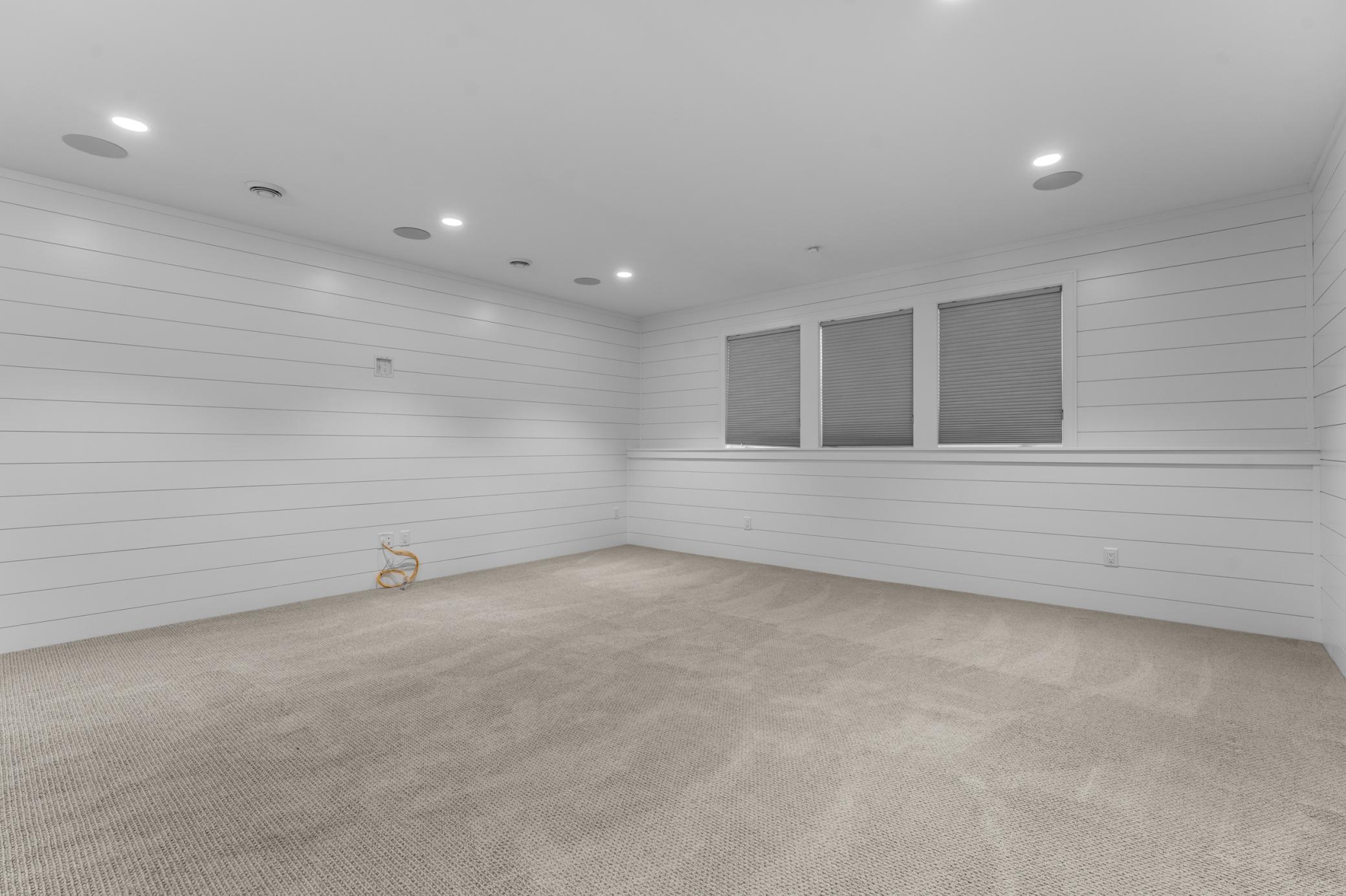 Lower Level Theater Wired for Premium Surround Sound