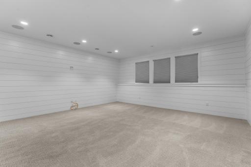 Lower Level Theater Wired for Premium Surround Sound