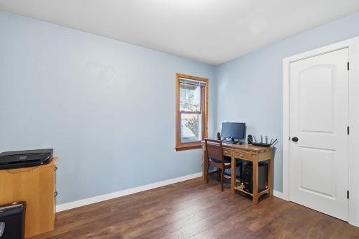 Another angle of the bedroom, currently used as an office