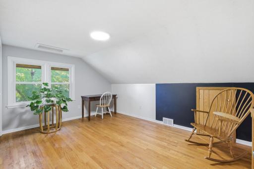 3rd bedroom has a huge closet and fresh paint.