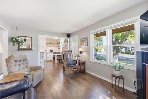Comfortable living room is perfect for unwinding at the end of the day.