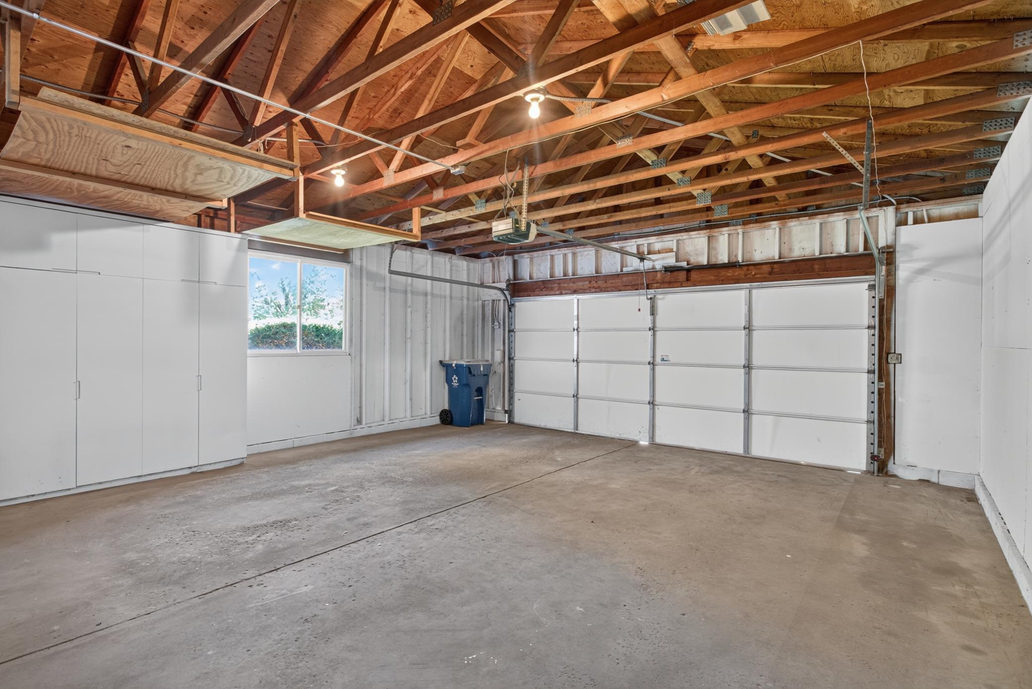 2 car attached garage