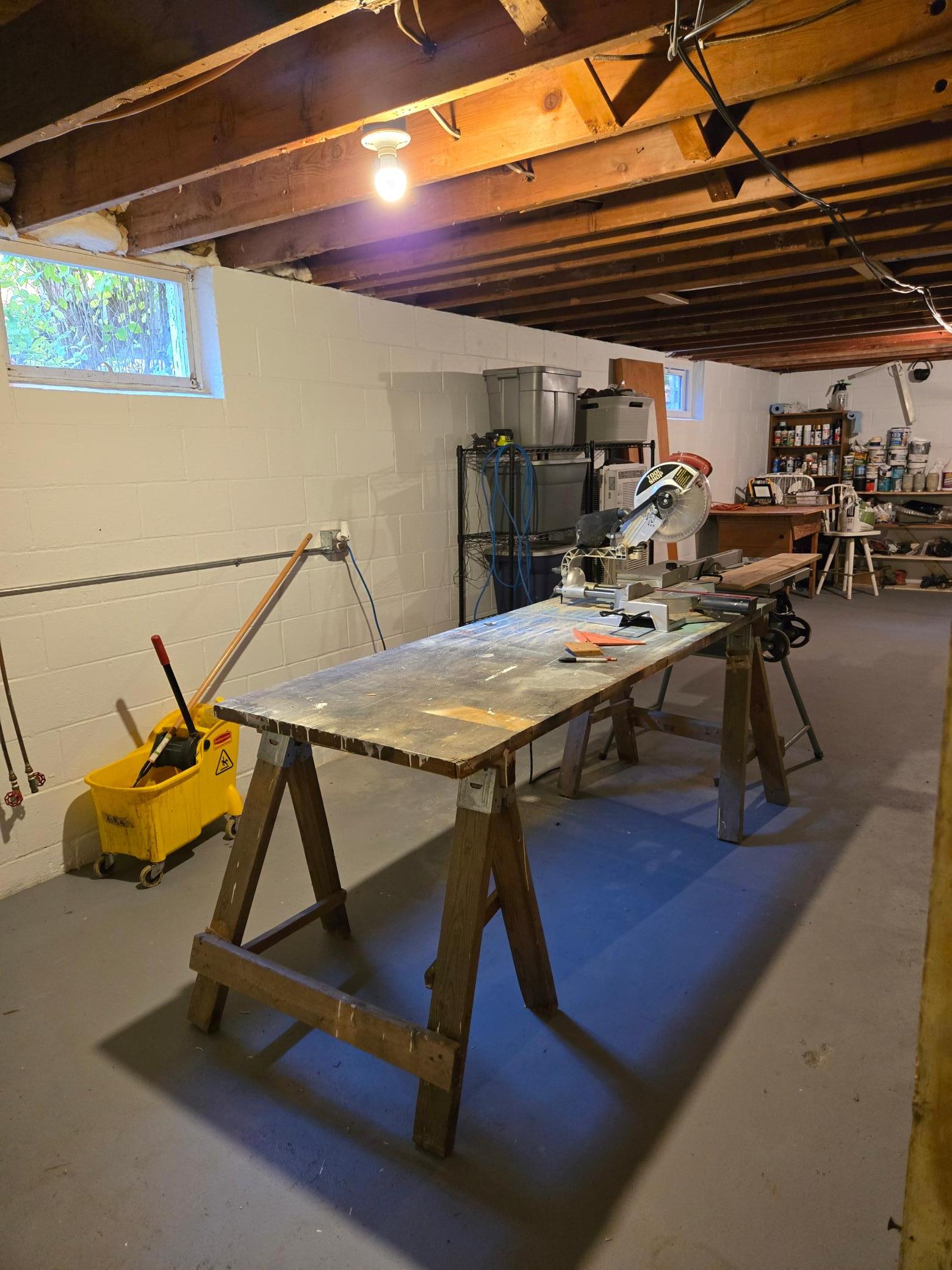 Generously sized open area offering excellent storage capacity and flexibility for a variety of uses.