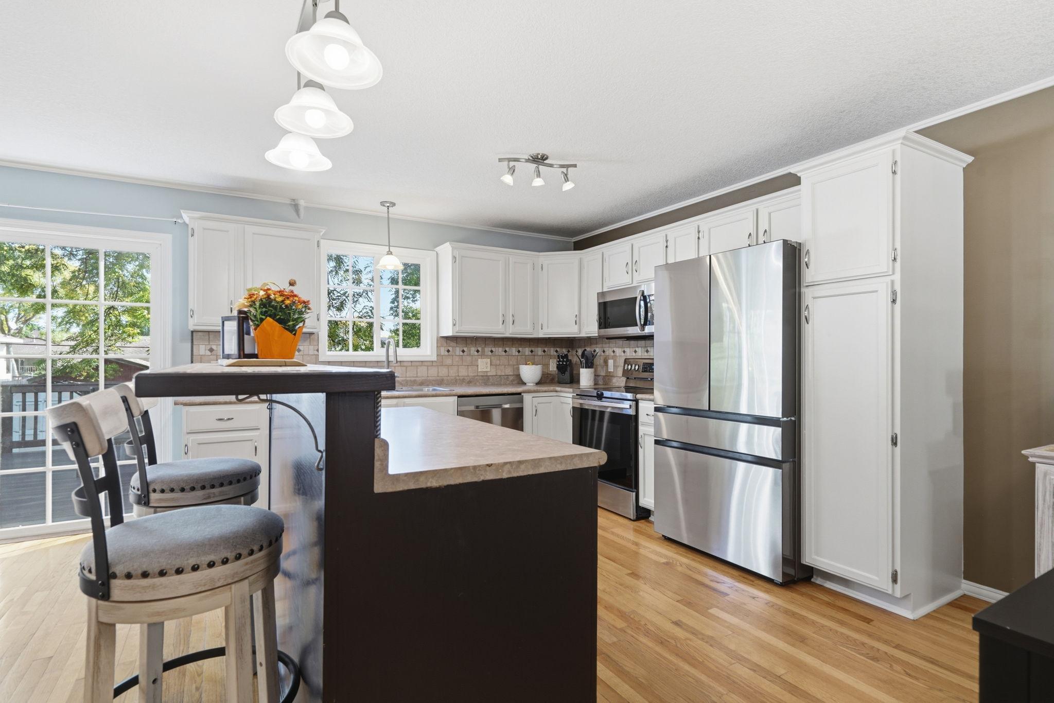 Cant get enough of this kitchen and main level space... open and inviting
