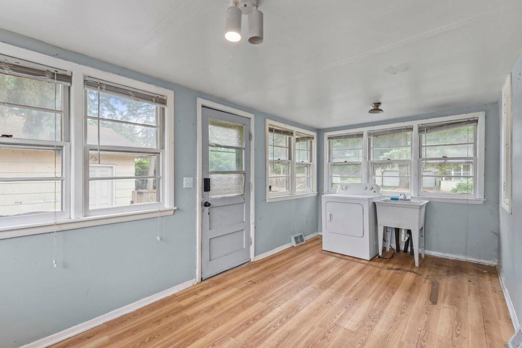 Porch entrance for main level unit