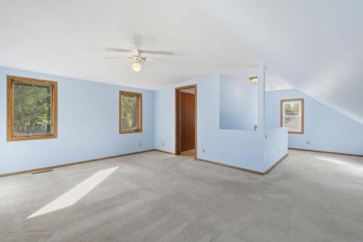 Large Primary Bedroom with Ensuite Bath and Closets