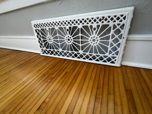 Gorgeous maple flooring throughout the main level.
