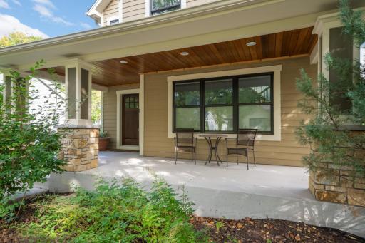 The front porch is a great place to sit and visit