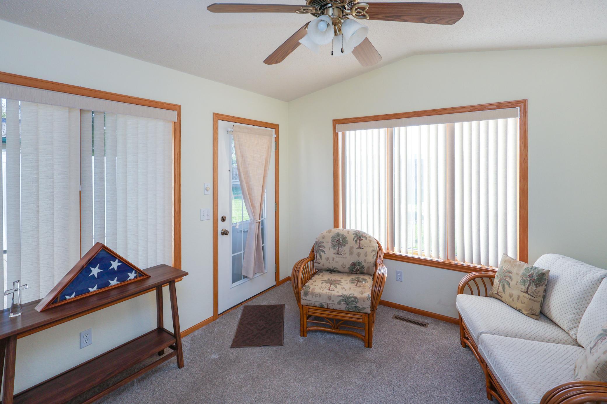 Beautiful four season sunroom.