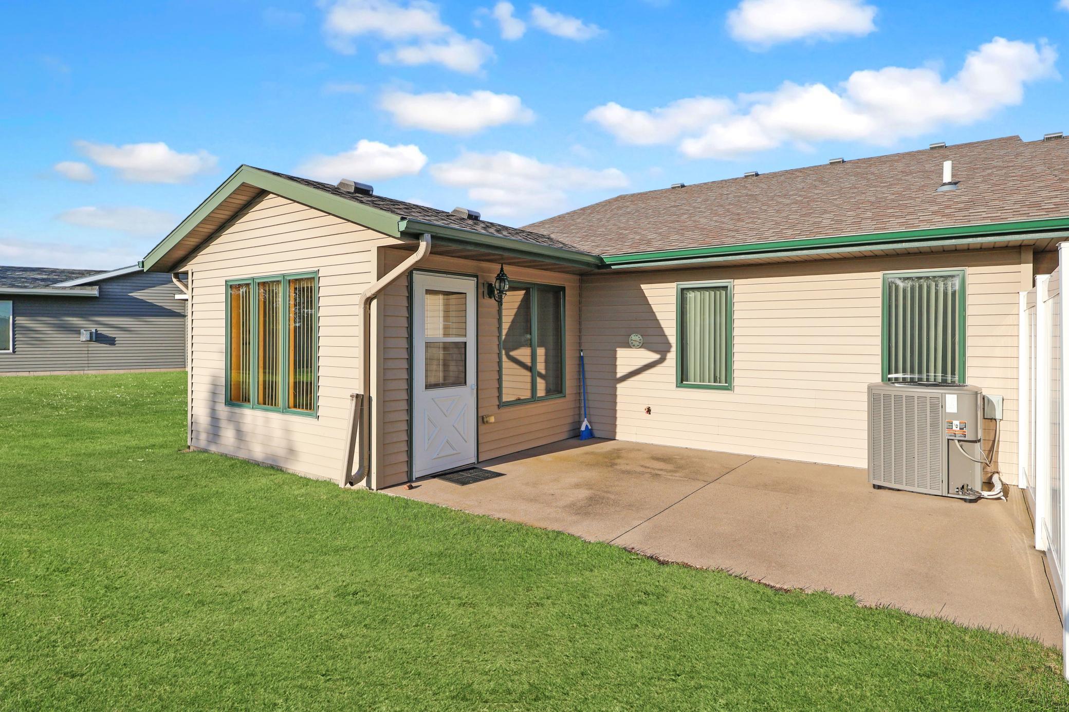 Patio area off the sunroom.