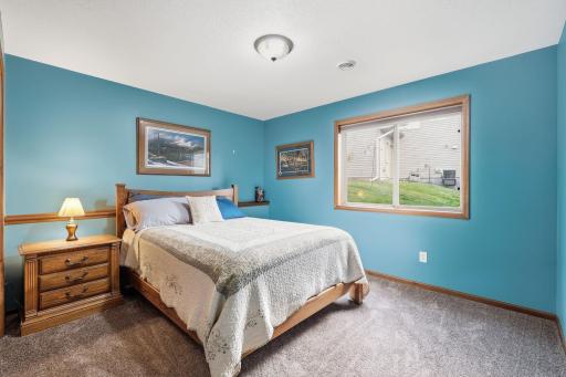 One of two of the larger bedrooms in the lower level