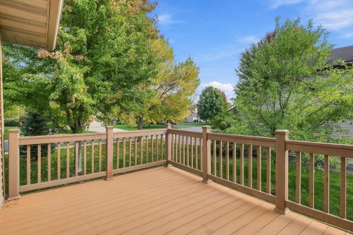 Easily add patio furniture here to enjoy the outdoor seasons.