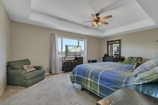 Expansive 20x14 owner's suite, complete with a large picture window. Room is larger than photo portrays.