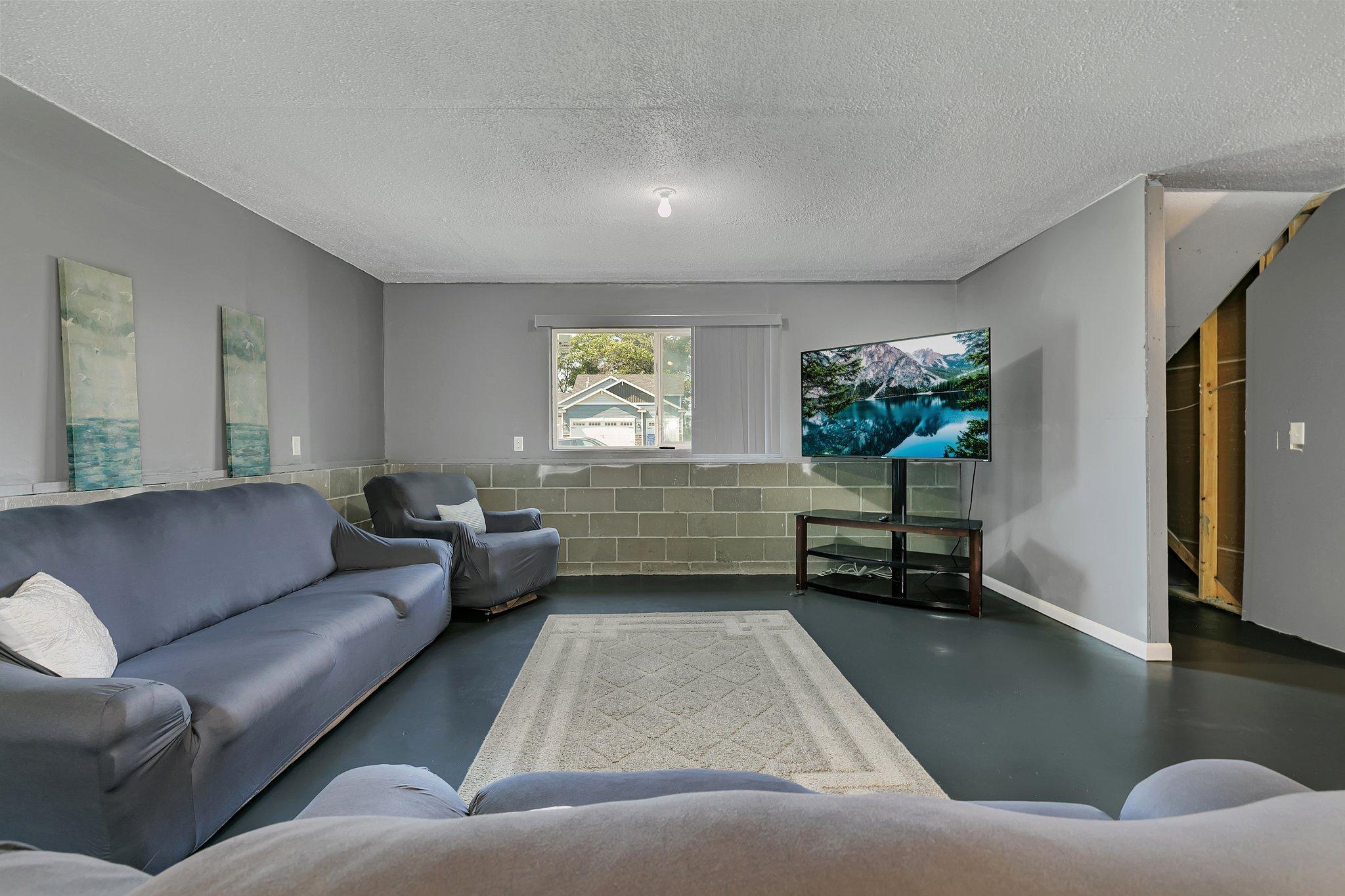 The perfect space for movie nights, relaxation, or entertaining guests.