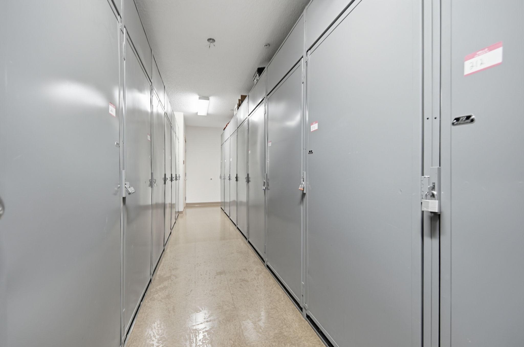 Storage locker on same floor