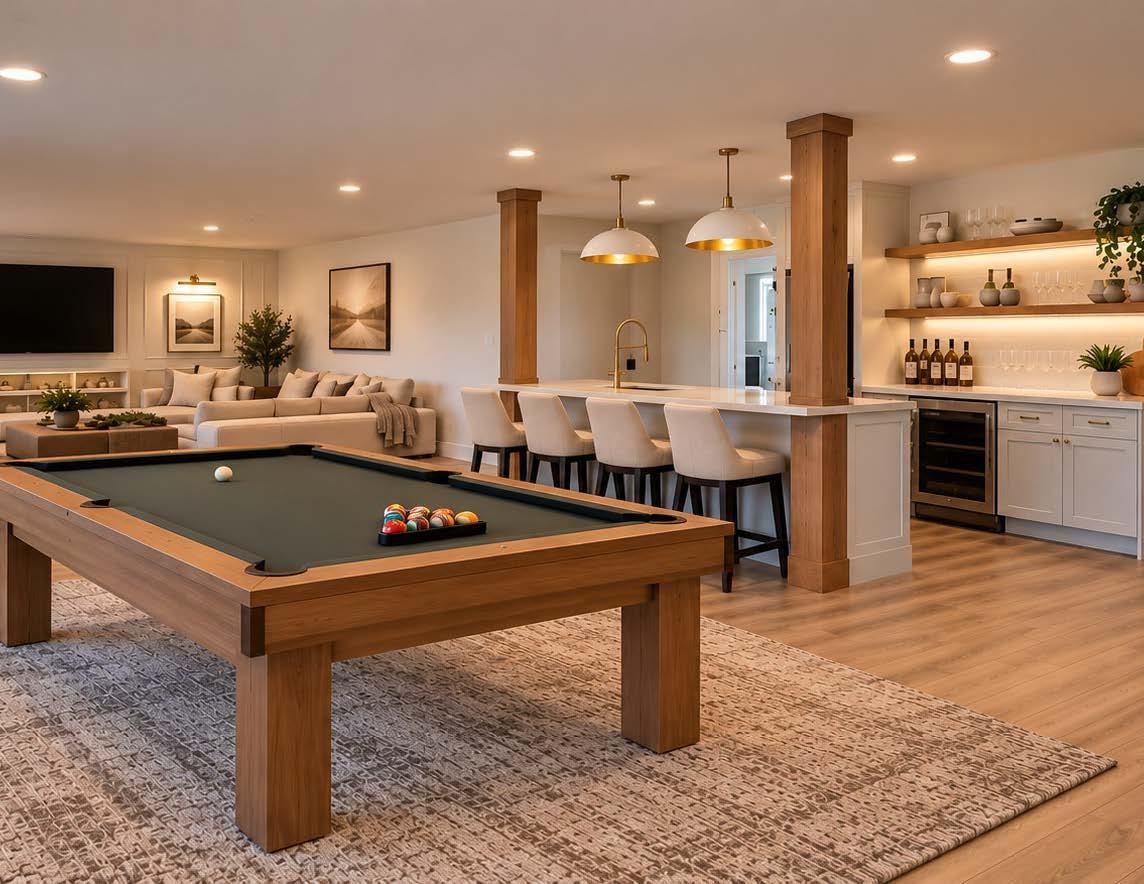 BEAUTIFUL FINISHED BASEMENT! Virtual Staging
