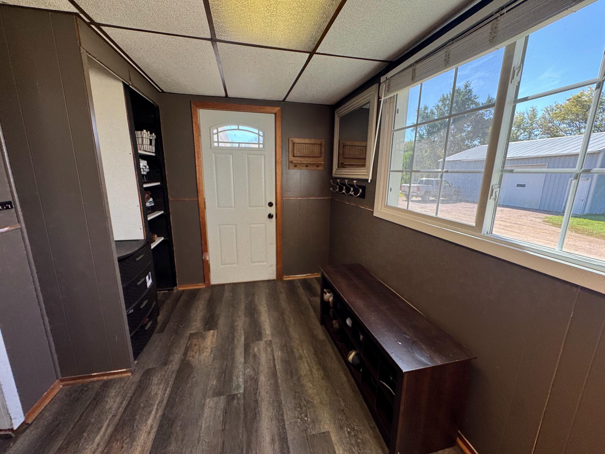Great storage in mud room