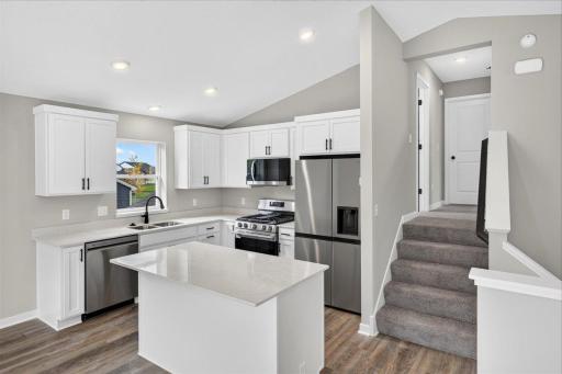 Photo taken of another home with similar plan and finishes.