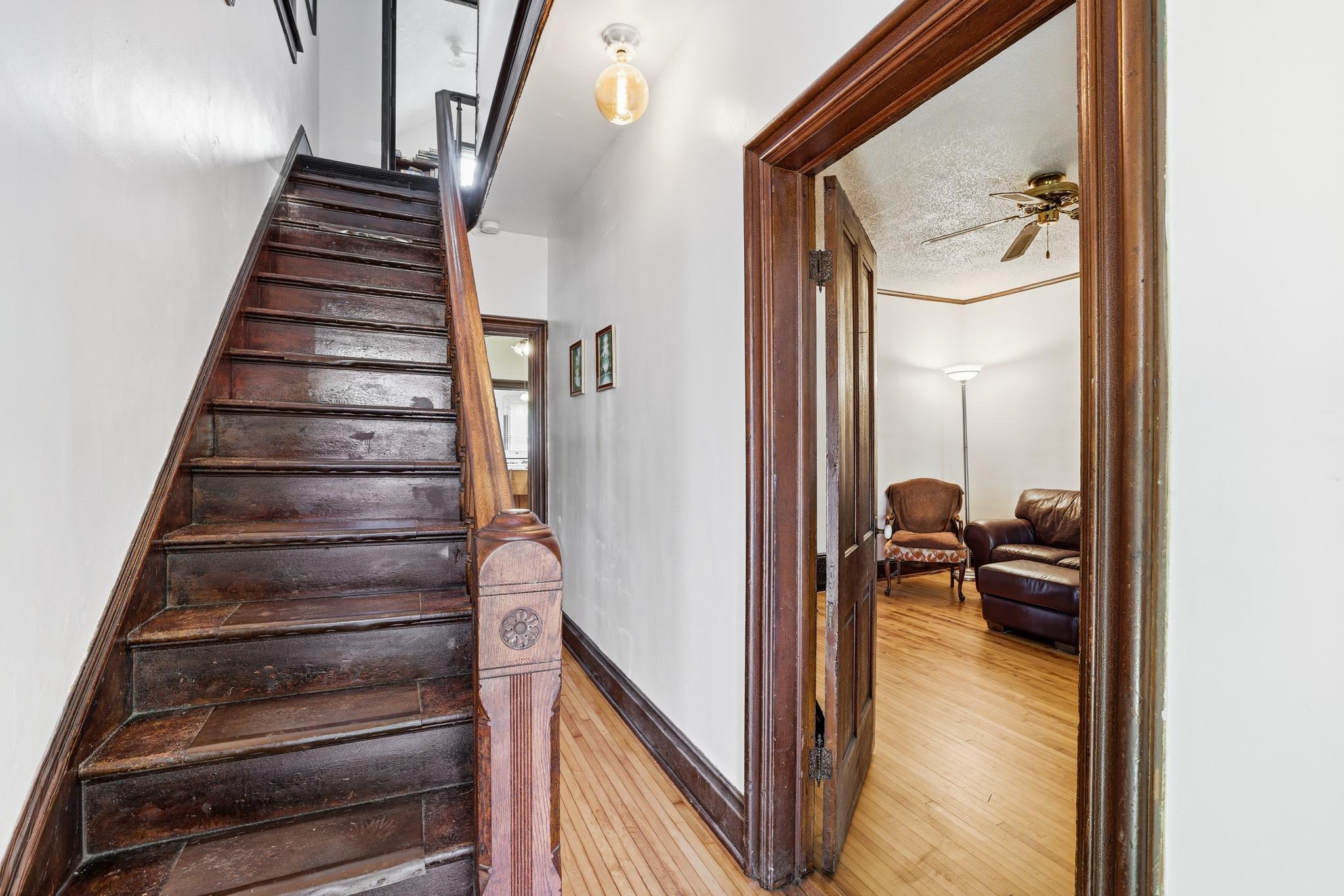 Front Door Leads Upstairs