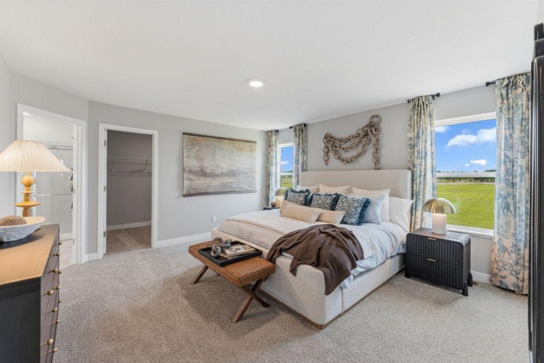 Stunning primary suite.