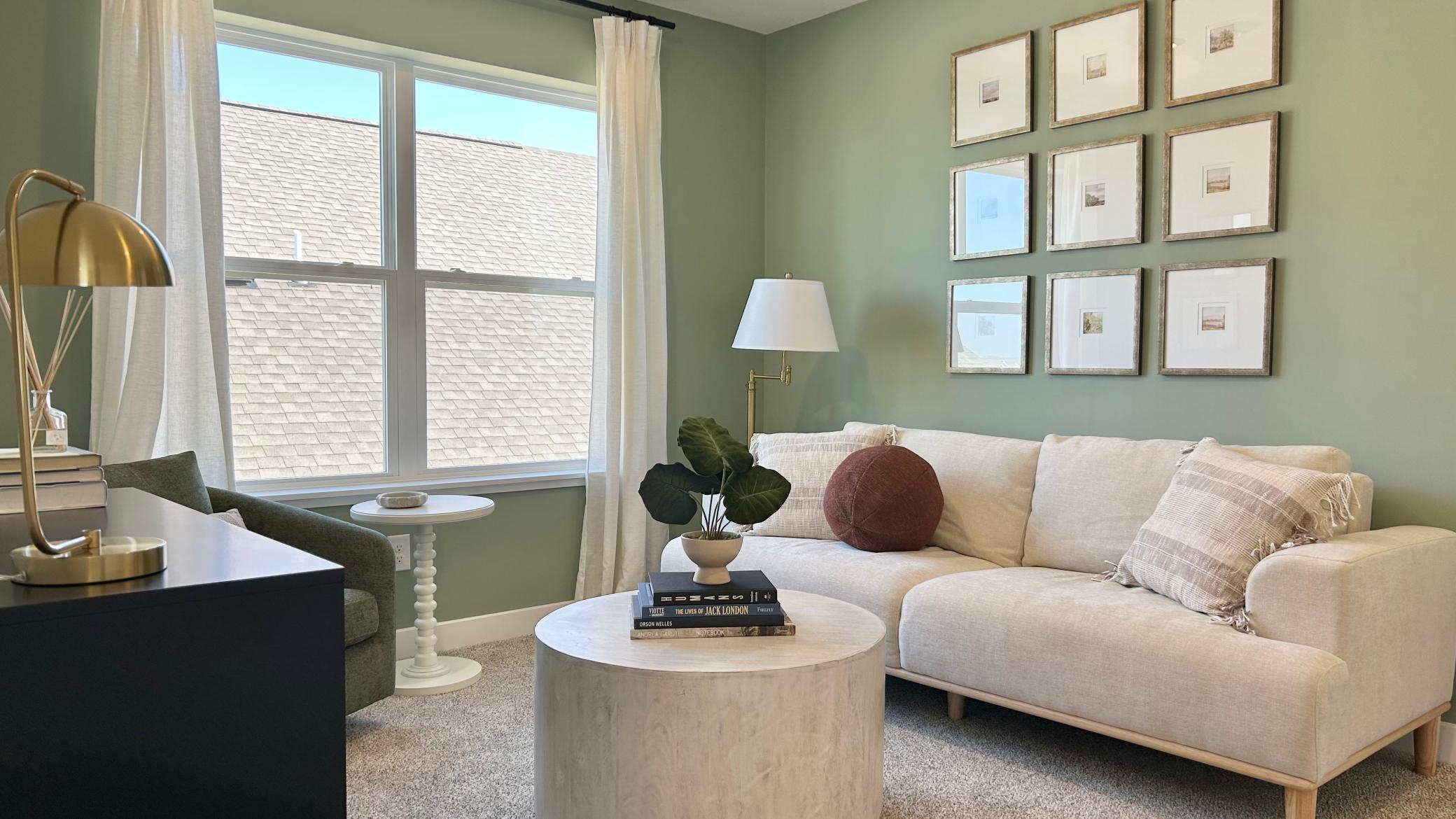 Bonus gathering place on the second level with a versatile loft! Photo of model home. Colors and finishes may vary.