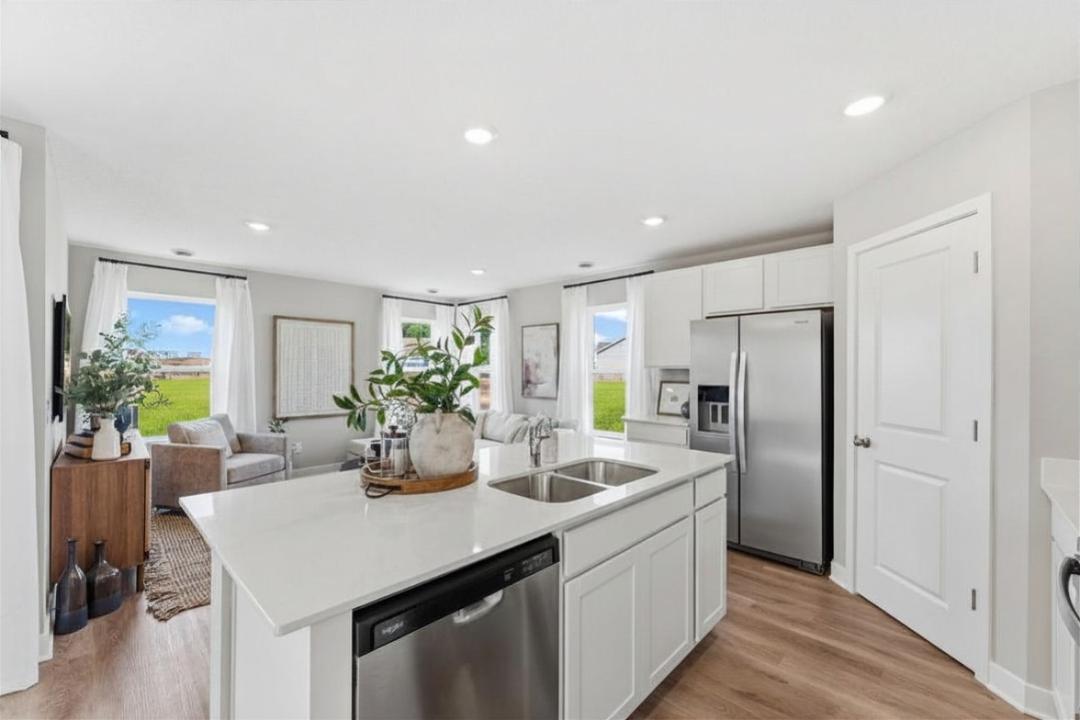 Don't overlook the corner pantry! Photo of model home. Colors and finishes may vary.