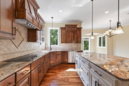 A kitchen with the scale, quality and thoughtful details expected in a builderâs own residence.