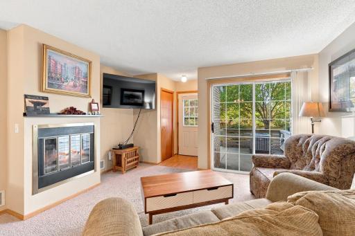 Living Room with Gas Burning Fireplace