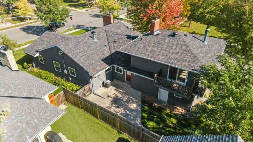 Drone View of Back Yard