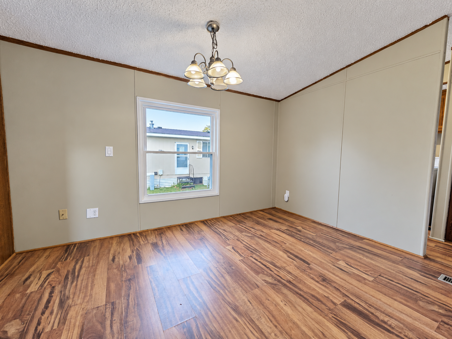 Dining room without staging