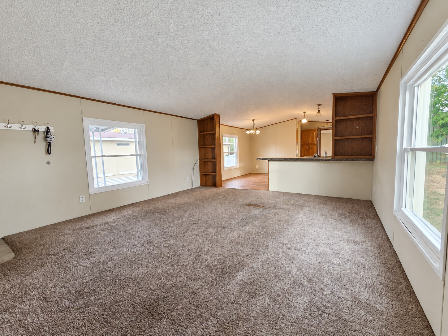 Living room without staging