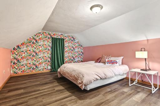 Dreamy upstairs private primary with huge walk-in closet