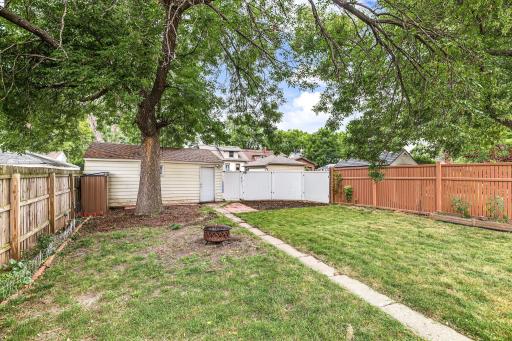 Lots of space in the backyard to play or romp!