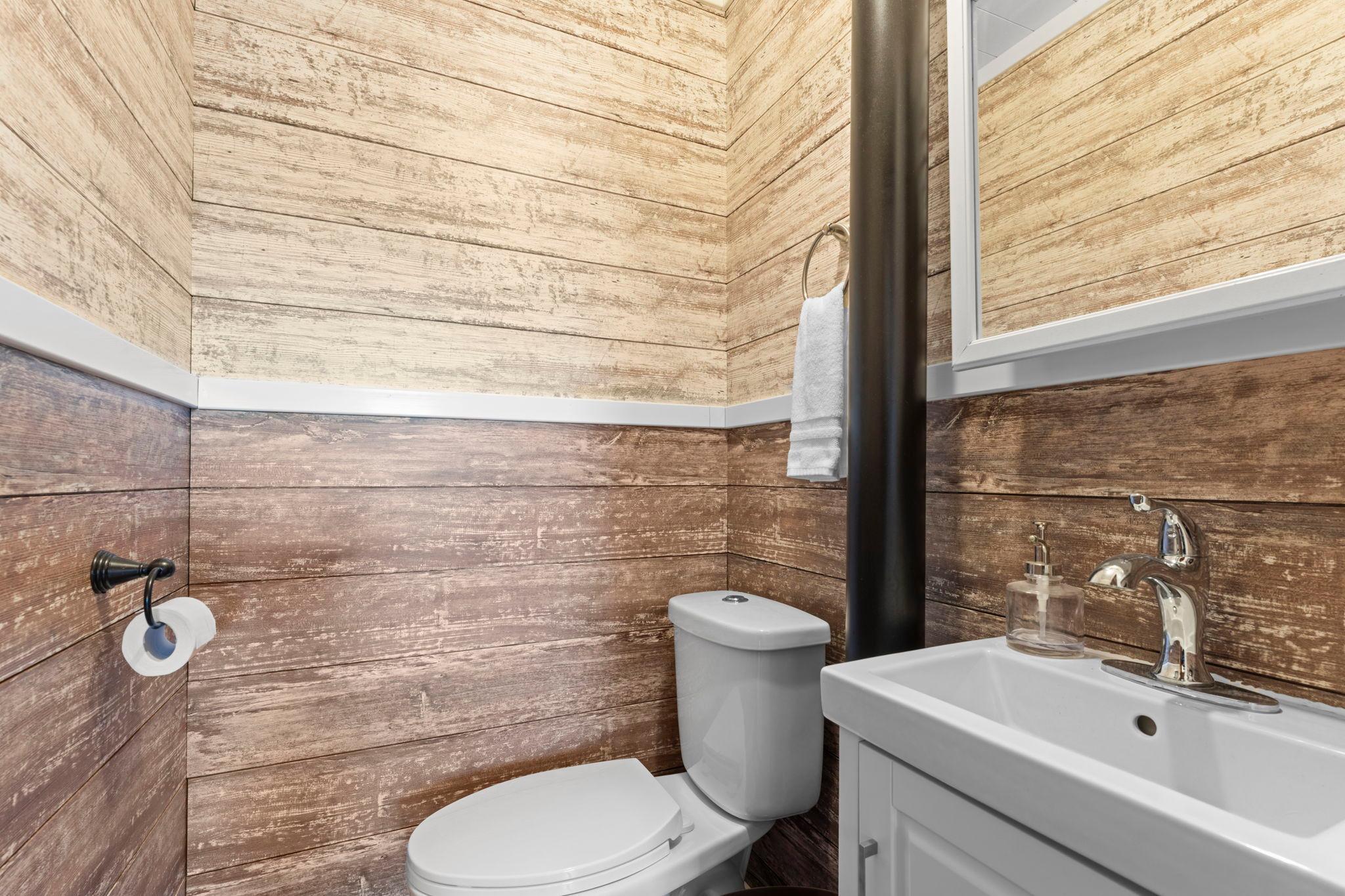 Upstairs half bath