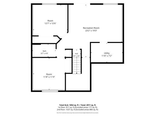 Floor plan - lower level