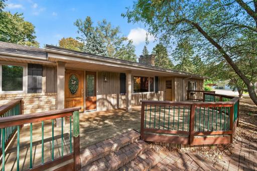 The inviting front porch is a great space to start your day or relax at night.