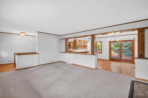 A great open floorplan on the main level.