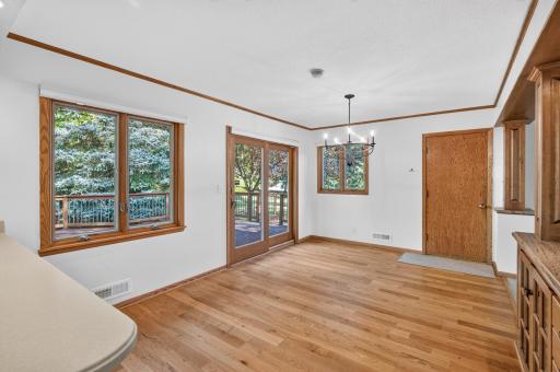 There's a wonderful flow to the home going room to room and inside to out.
