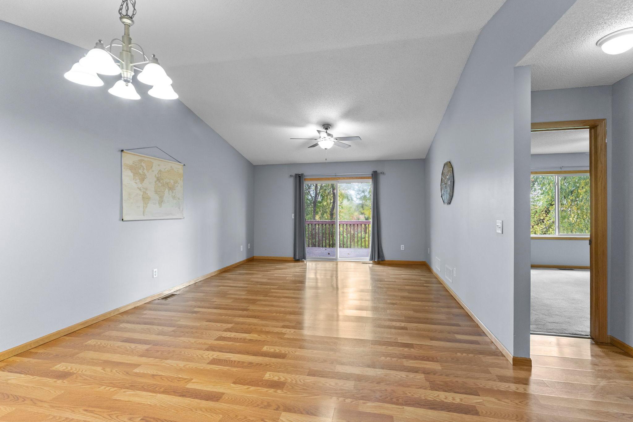 Open floor with large living room