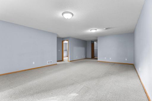 2 bedrooms and a full bath in lower level