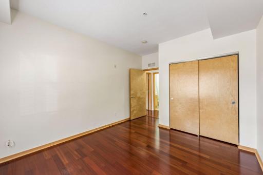 Second view highlighting the bedroomâs closet and comfortable layout.