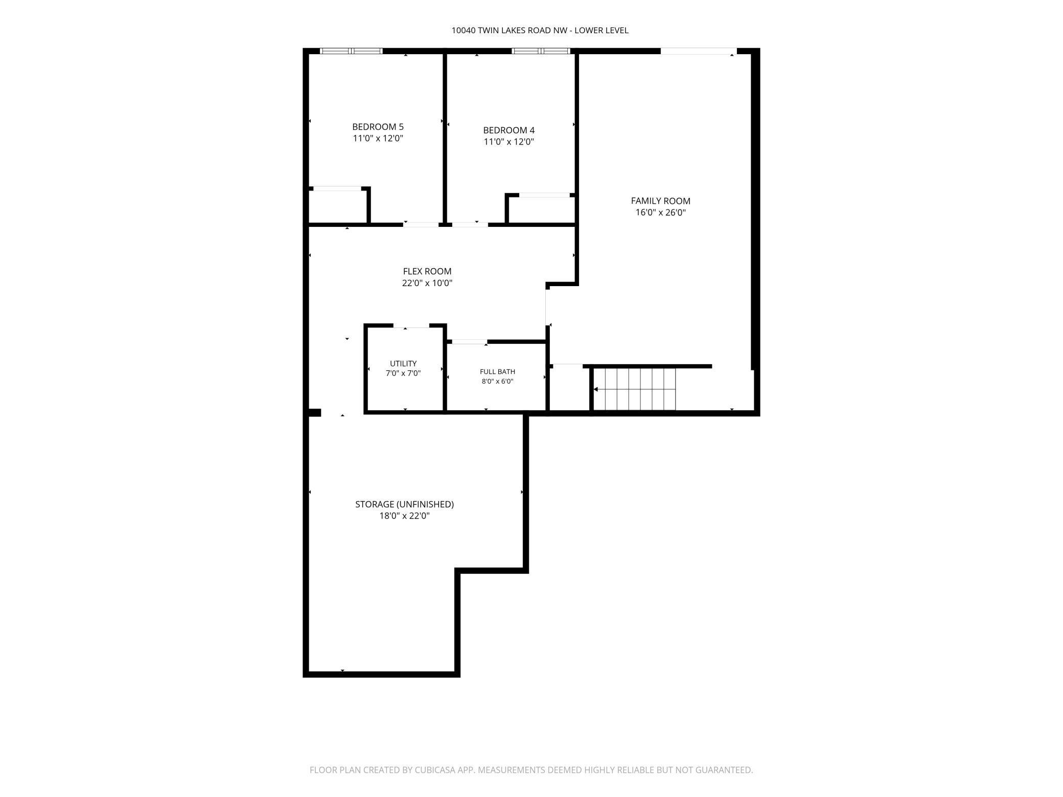 Lower Level Floor Plan