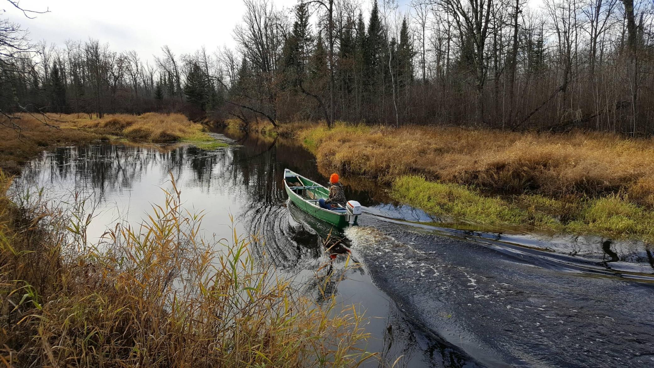 Canoeing down Hay Creek.JPG