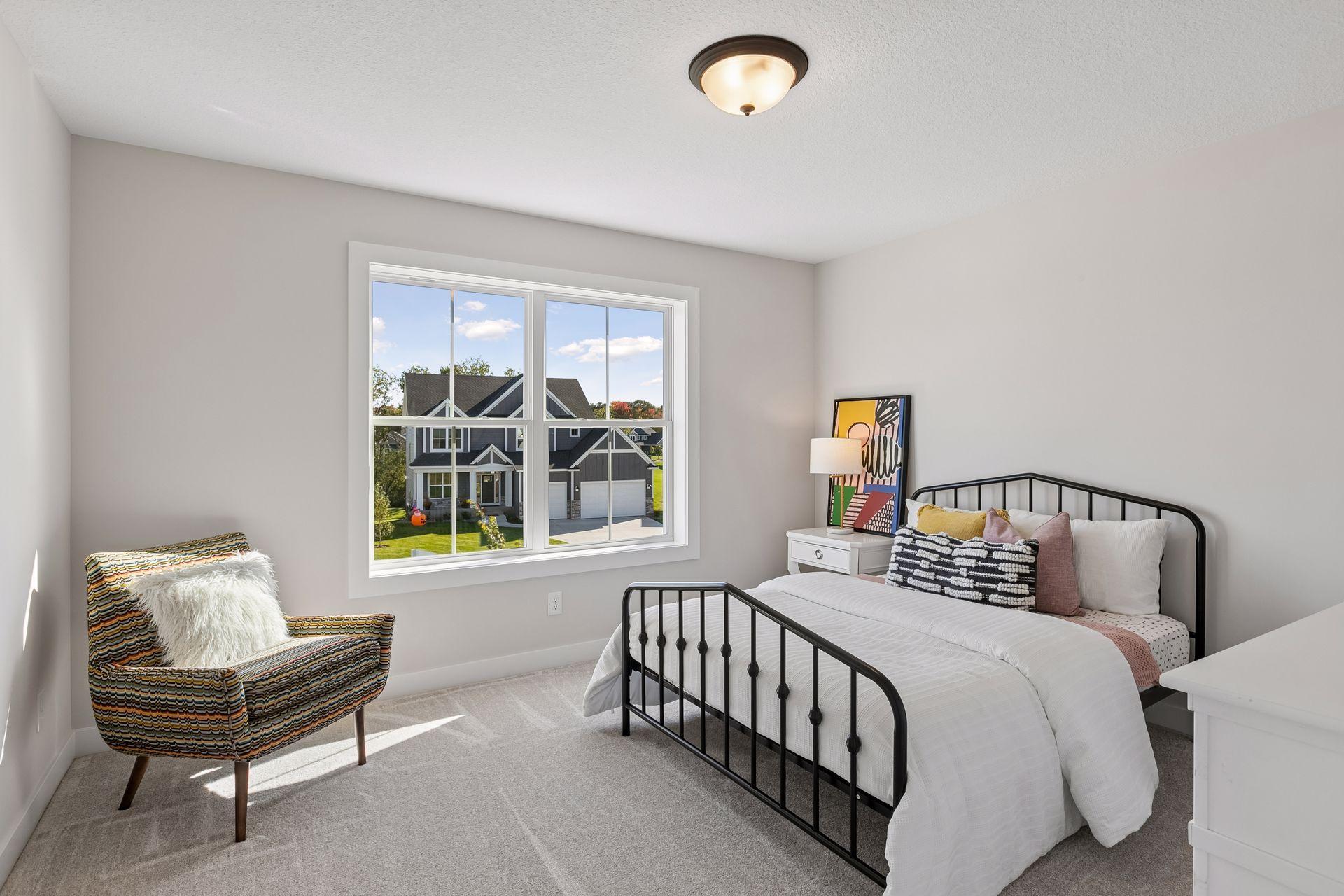 There are three additional bedrooms on the upper level as well as one on the lower level.