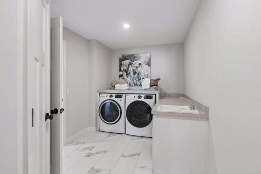 Having the laundry room near all the upper level bedrooms makes laundry day a little bit easier.